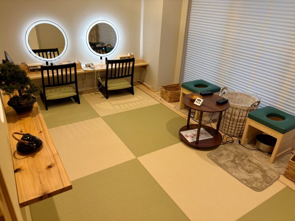 久温 施術エリア全景